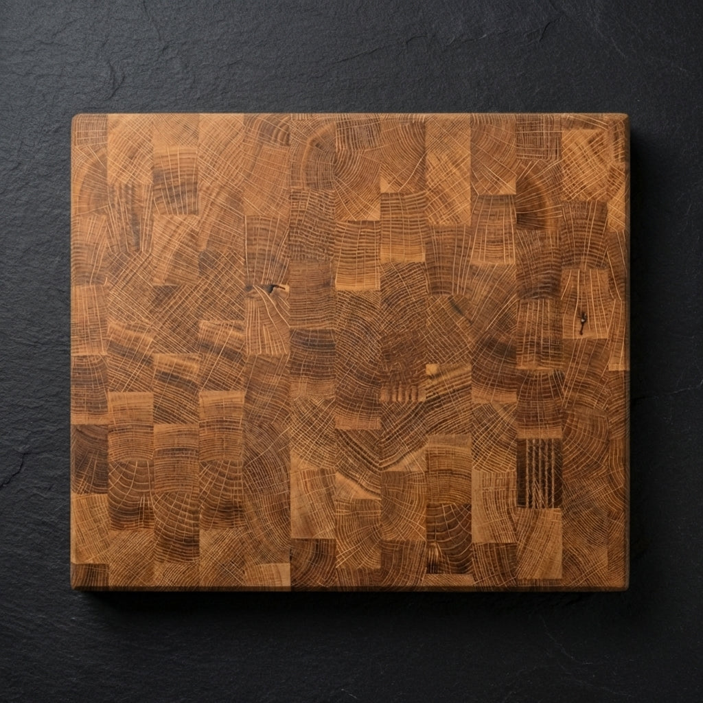 Skärbräda i ek, 38x30x4 cm